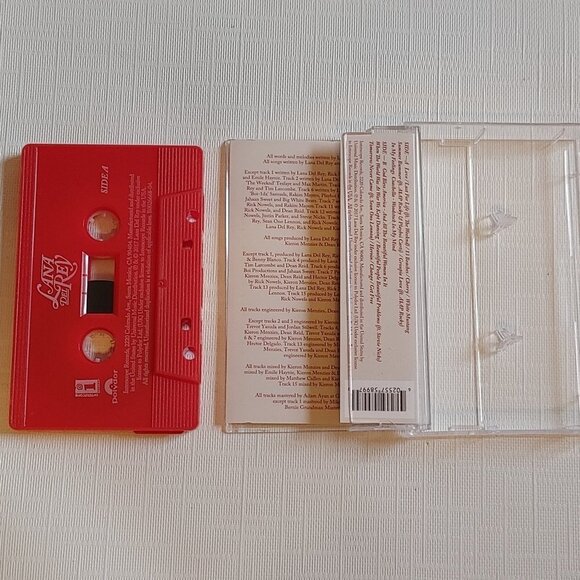 Lana Del Rey Lust For Life Red Cassette Tape 2017 - Picture 3 of 6